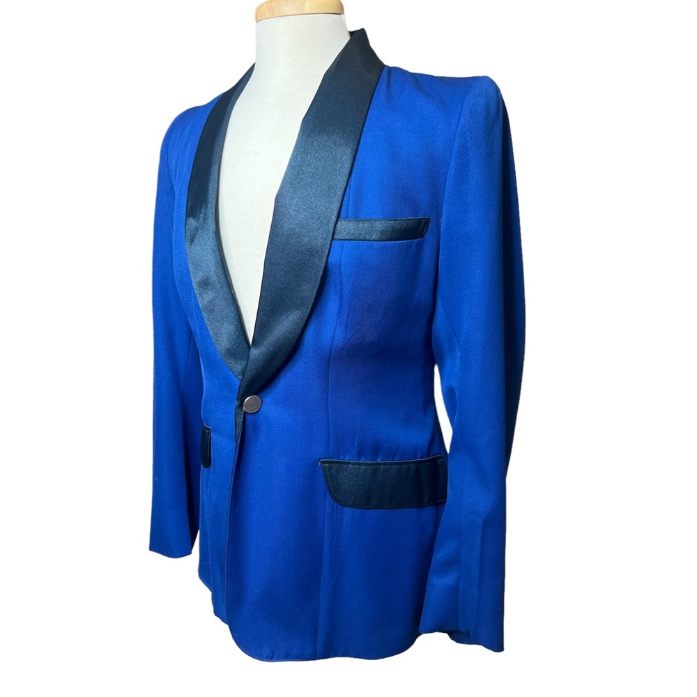 Vintage Blazer Formal Coat Blue Navy